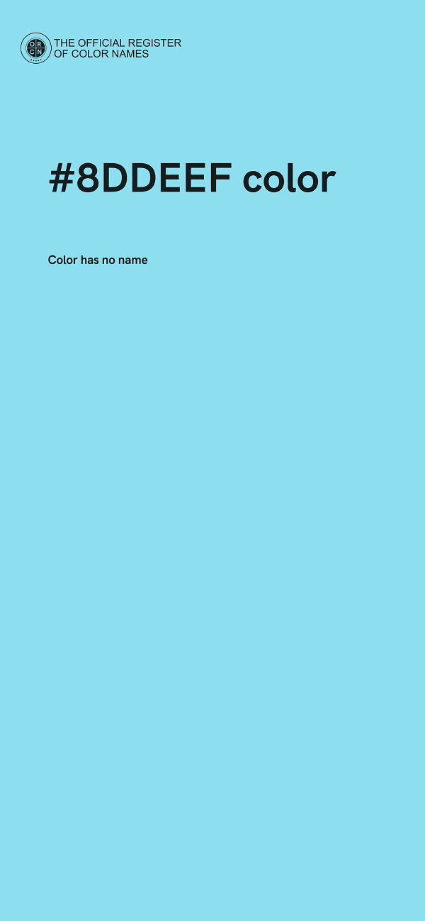 #8DDEEF color image