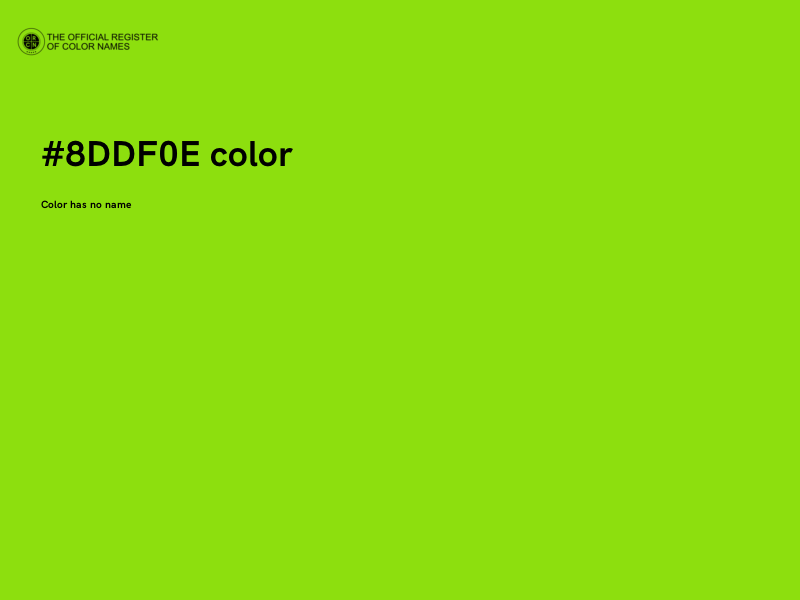 #8DDF0E color image