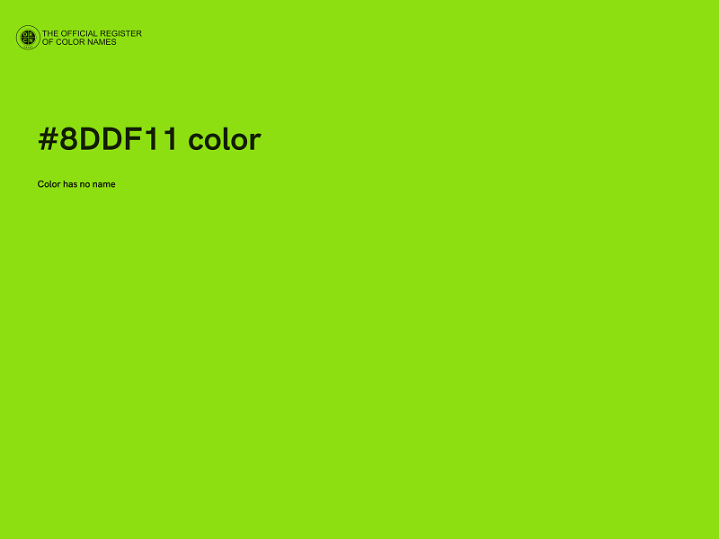 #8DDF11 color image
