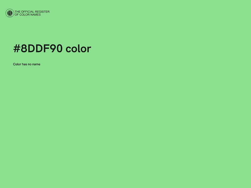 #8DDF90 color image