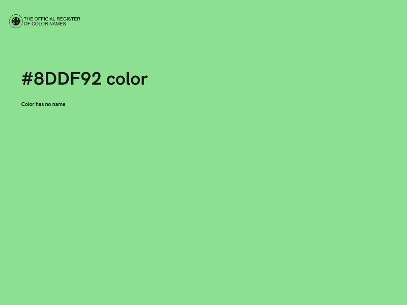 #8DDF92 color image