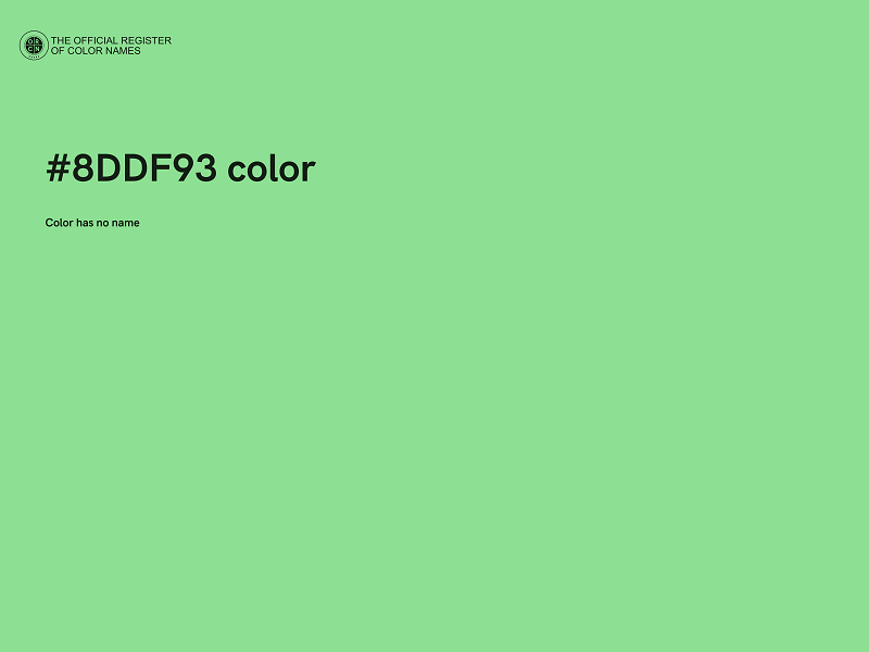 #8DDF93 color image