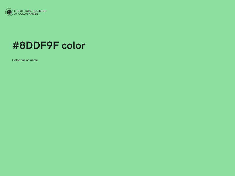 #8DDF9F color image