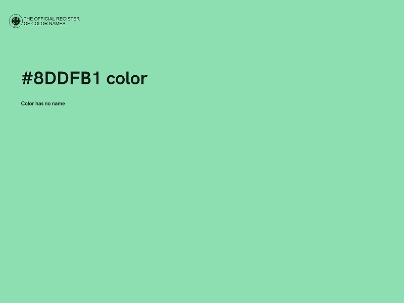 #8DDFB1 color image