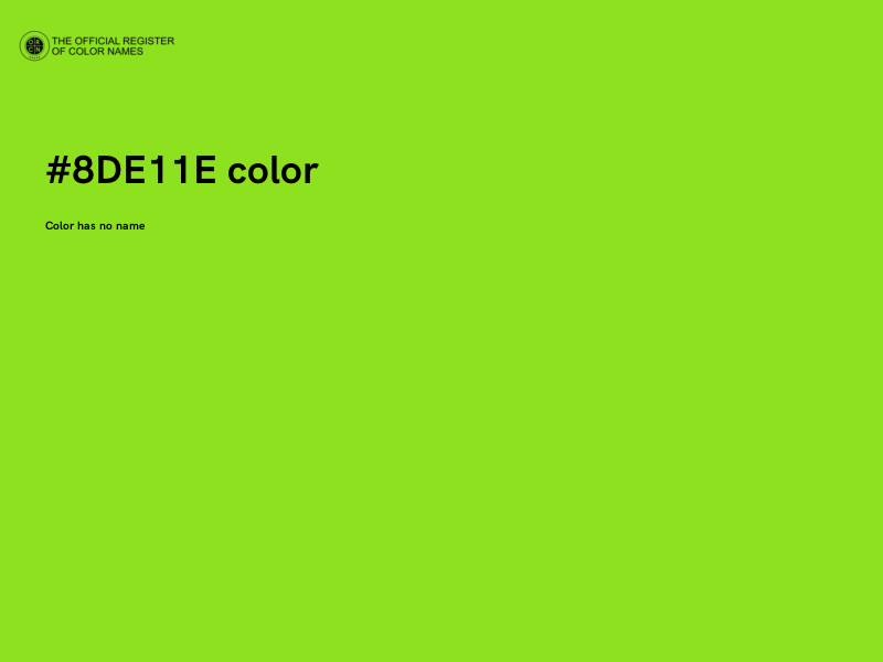 #8DE11E color image