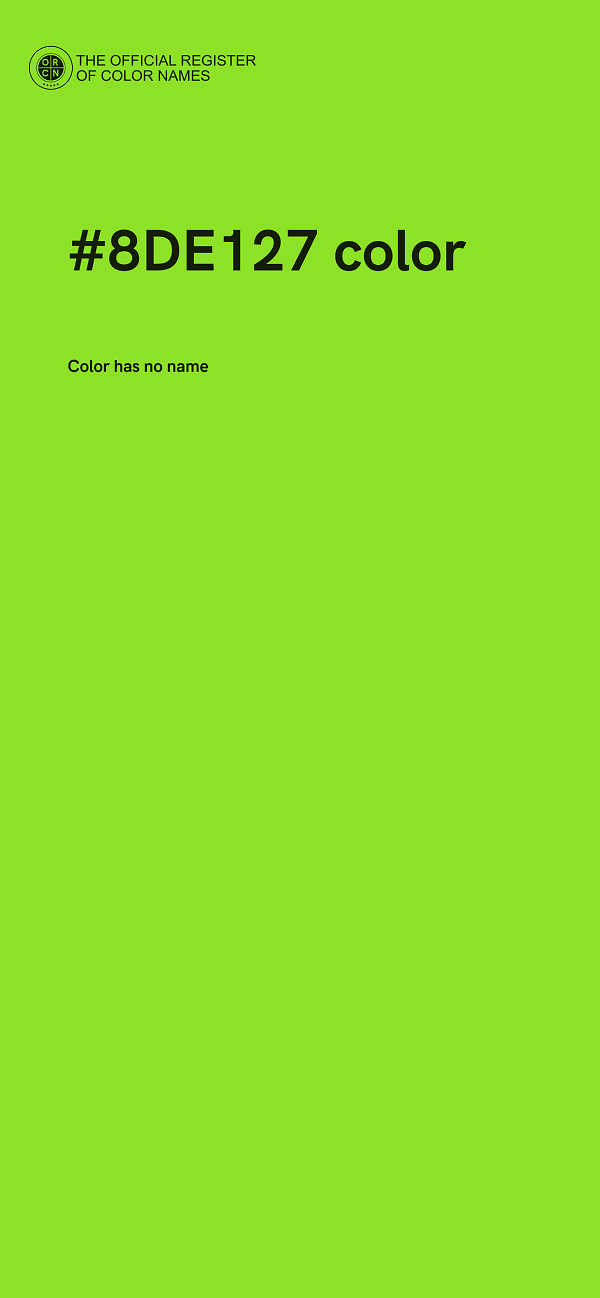 #8DE127 color image