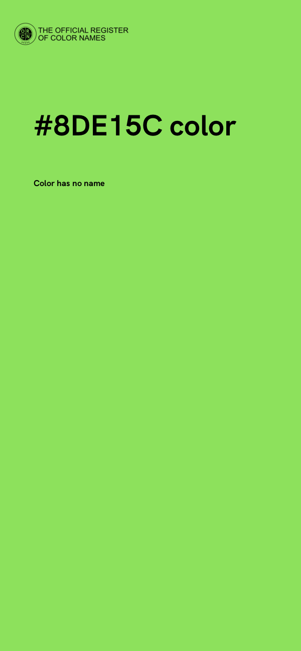 #8DE15C color image