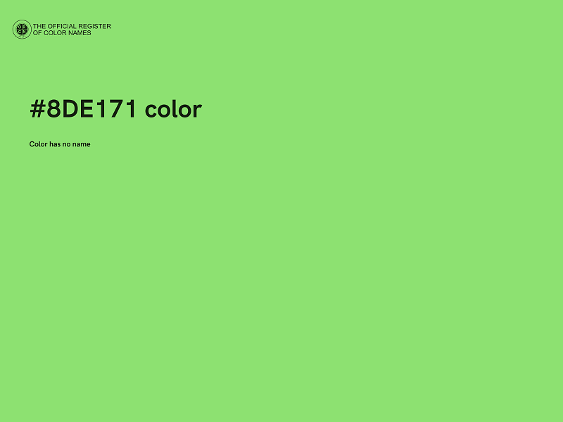 #8DE171 color image