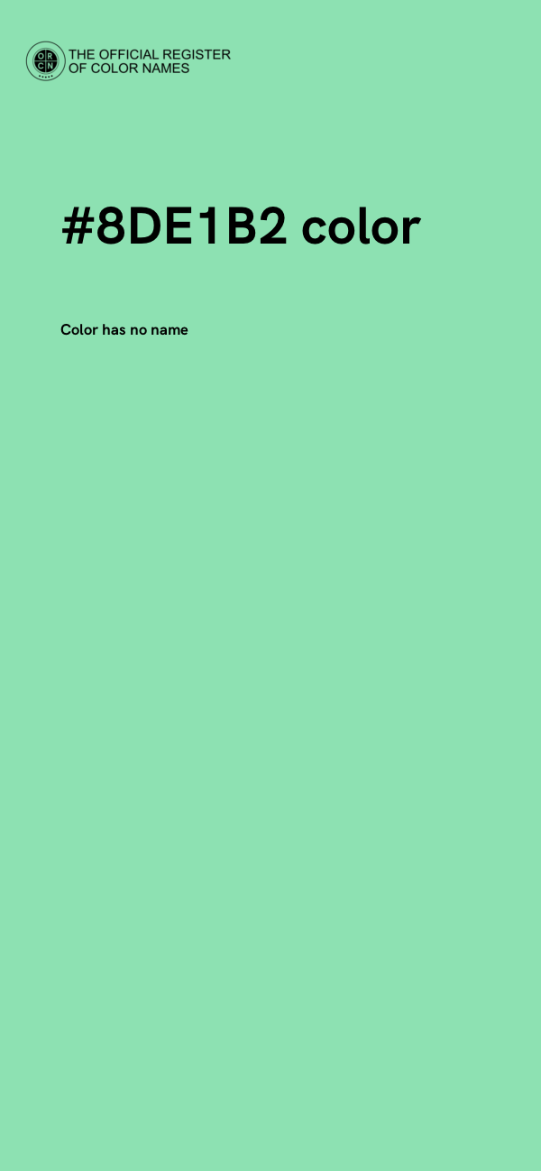 #8DE1B2 color image