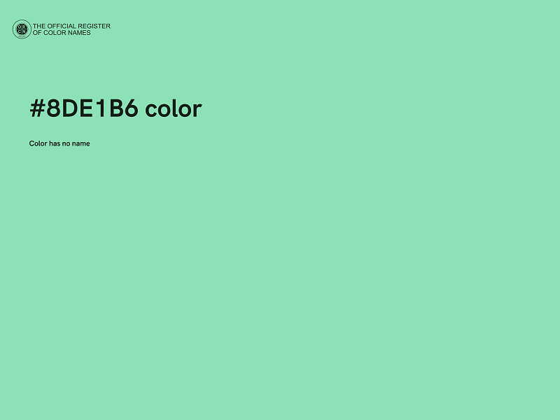 #8DE1B6 color image