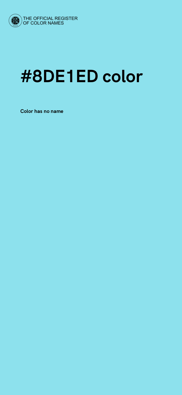 #8DE1ED color image