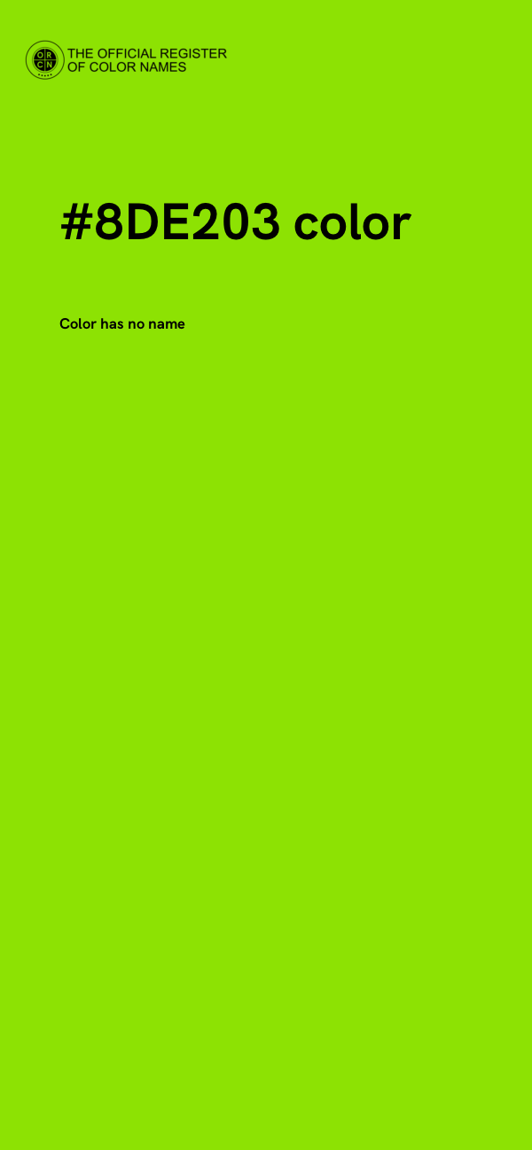 #8DE203 color image
