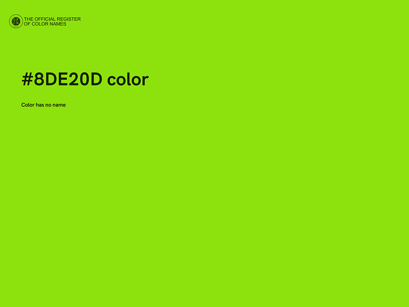 #8DE20D color image