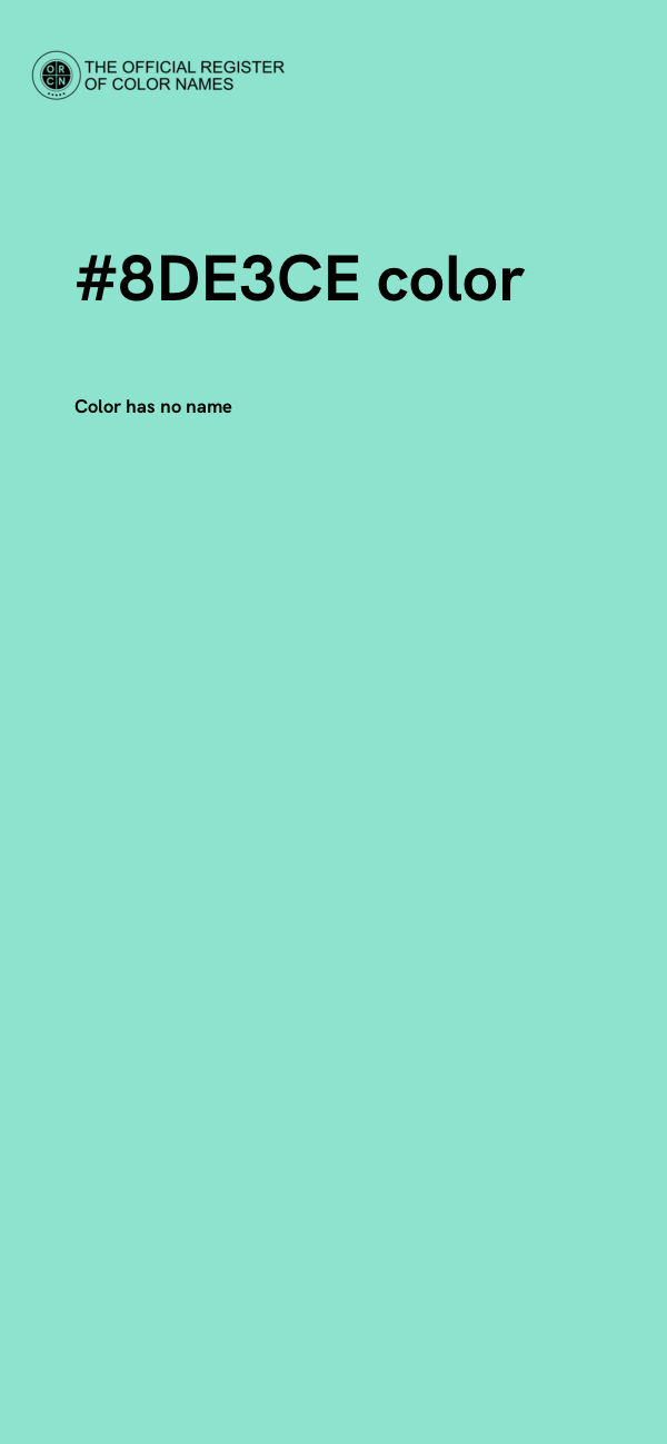 #8DE3CE color image