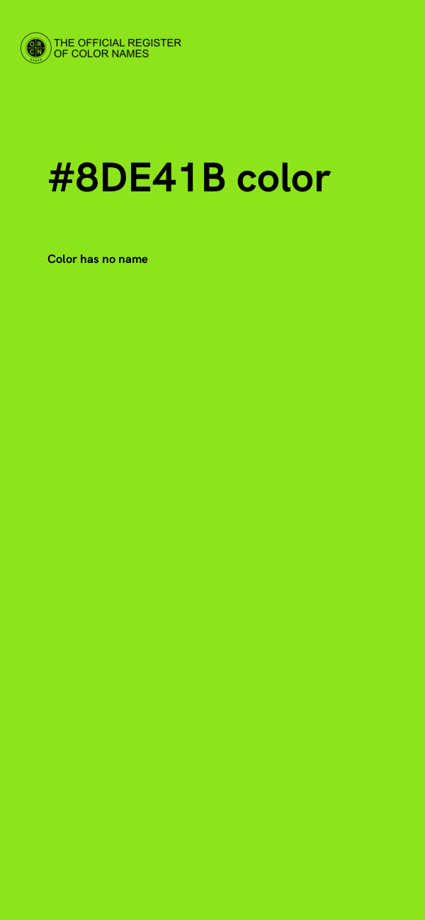 #8DE41B color image