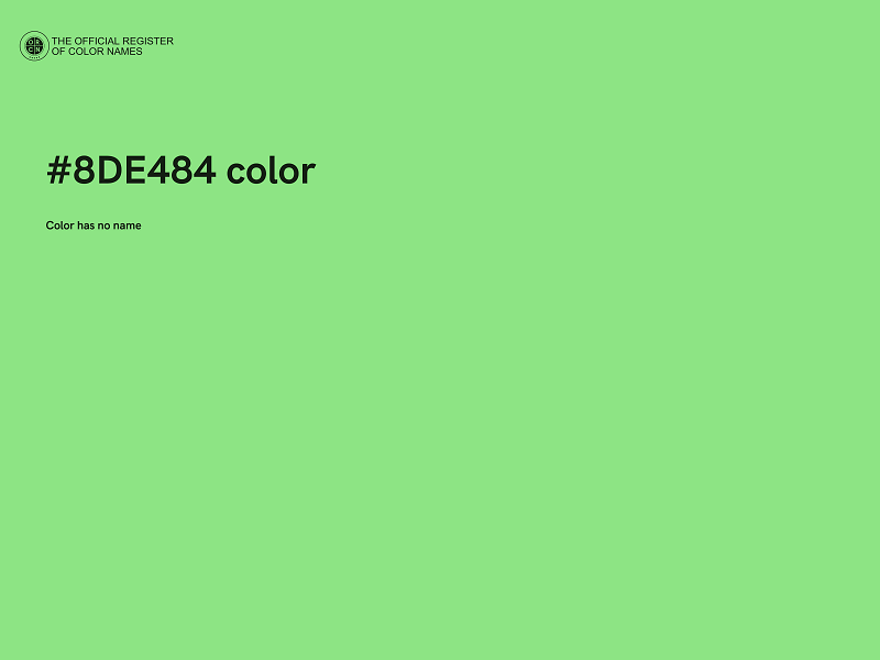 #8DE484 color image