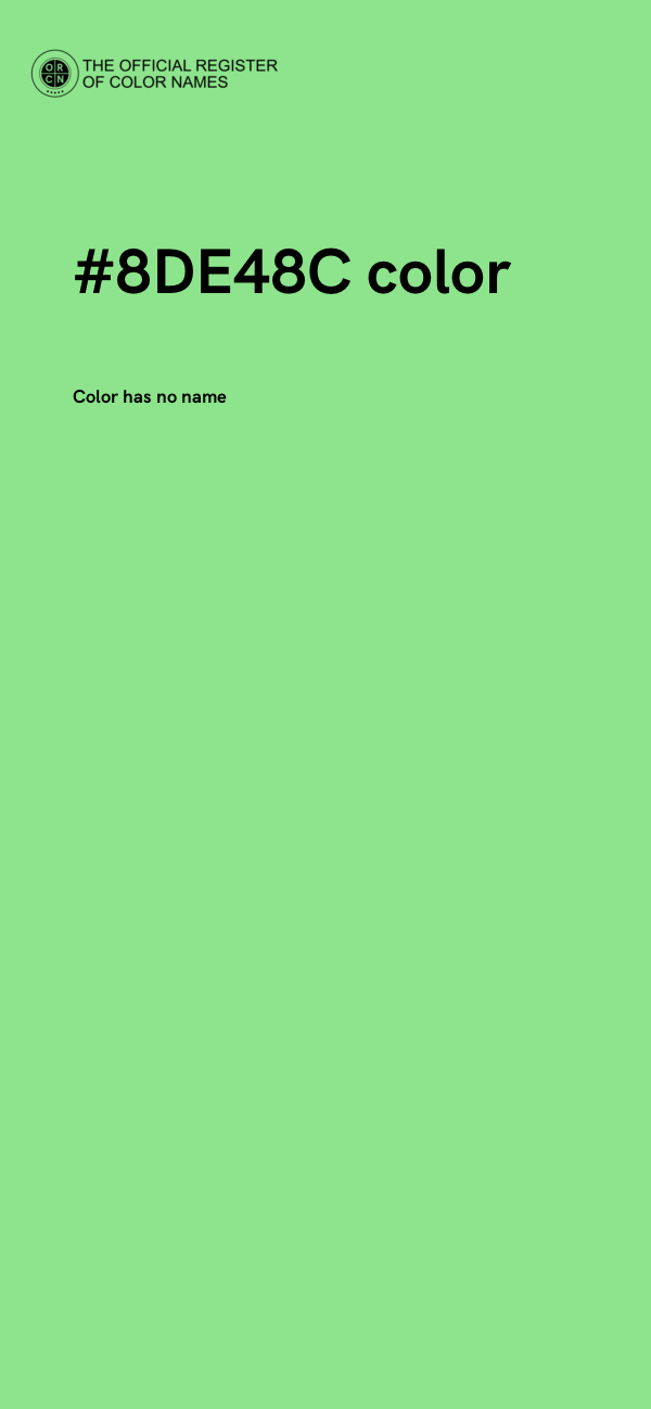 #8DE48C color image