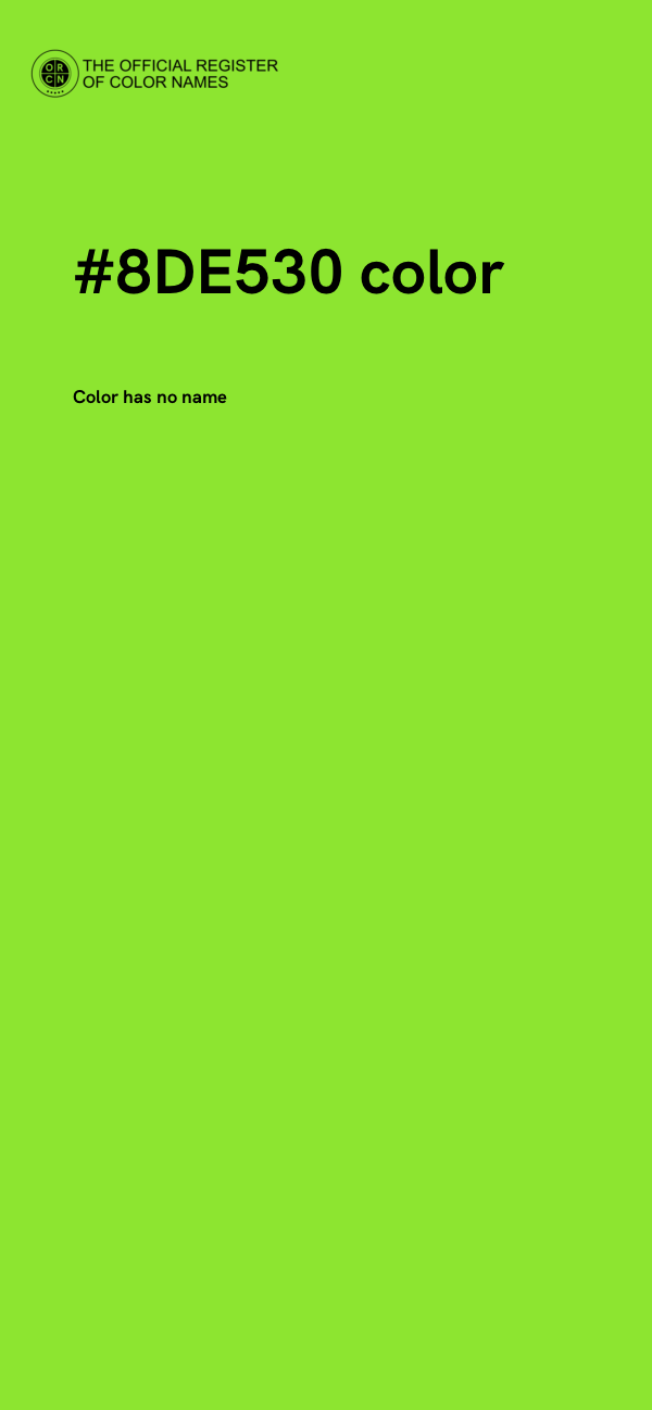 #8DE530 color image
