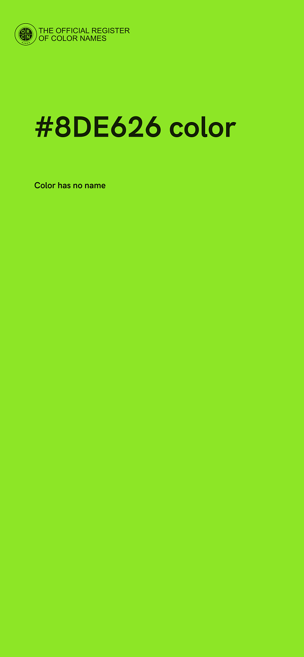 #8DE626 color image