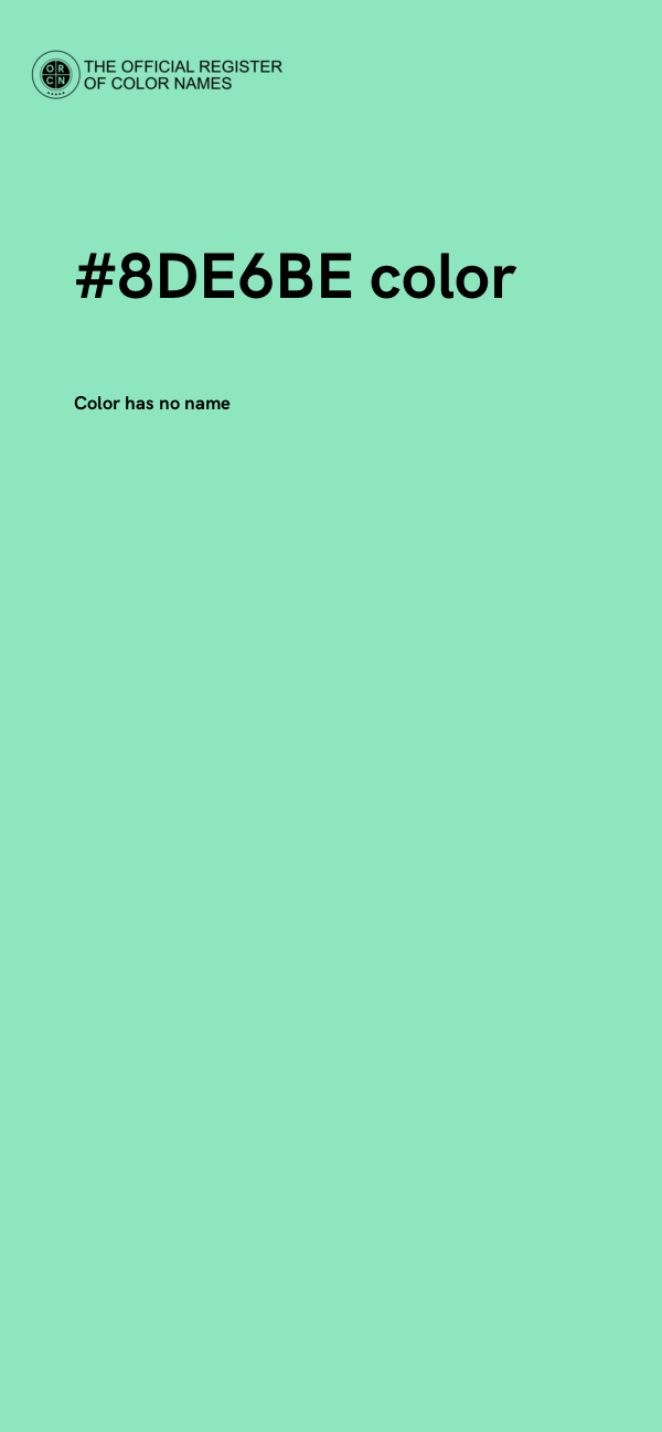 #8DE6BE color image