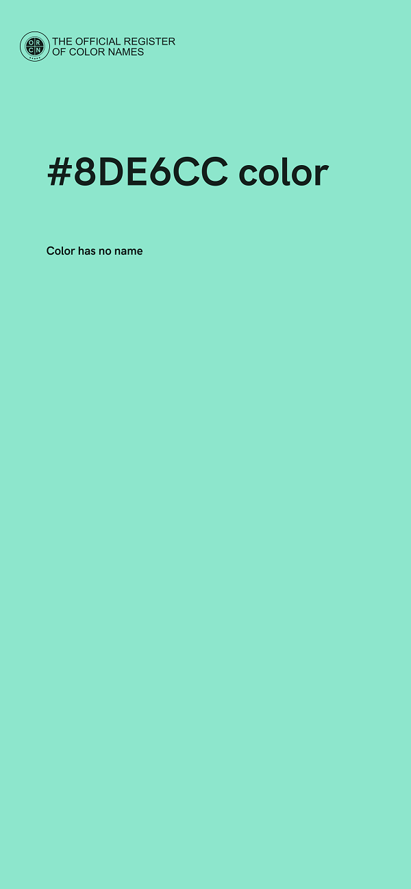 #8DE6CC color image