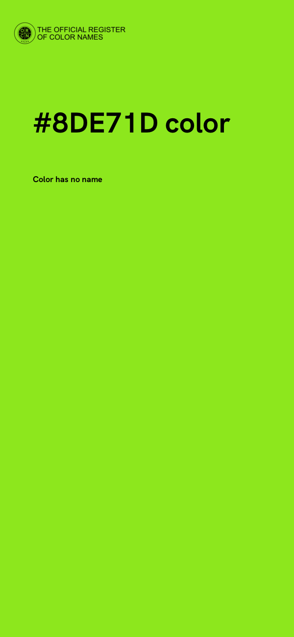 #8DE71D color image