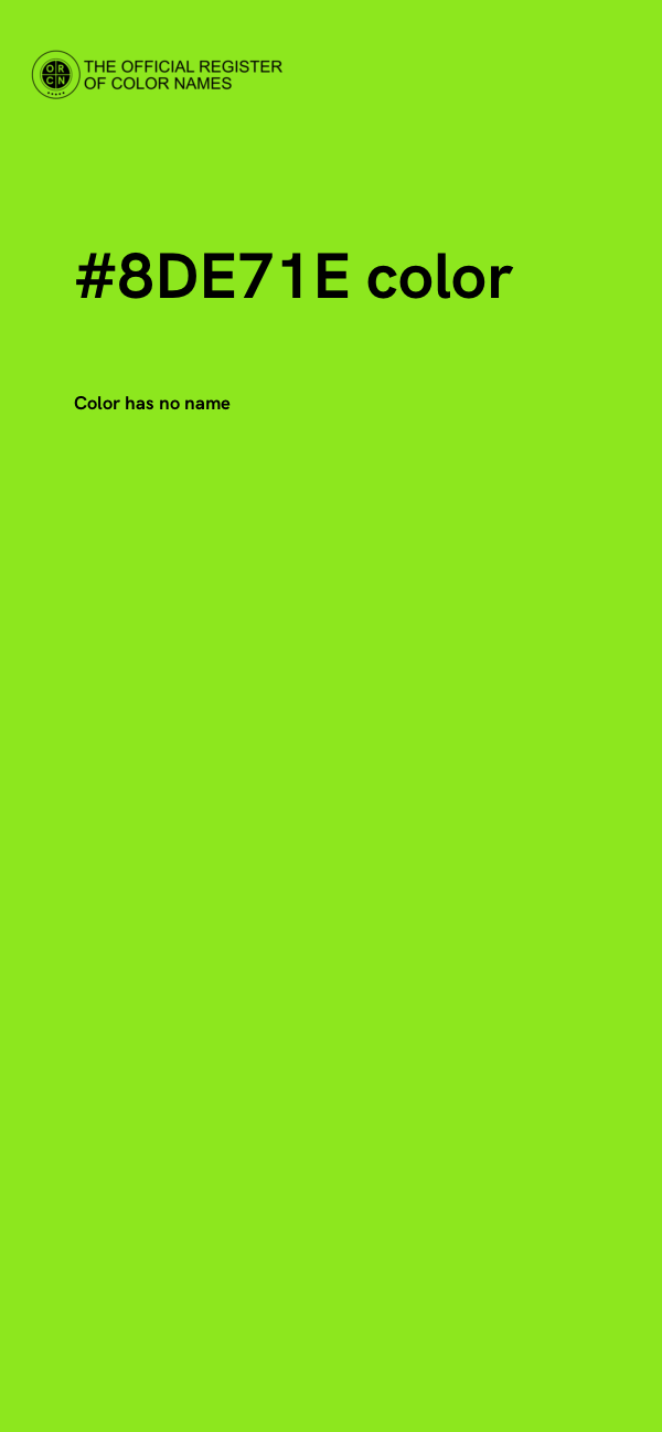 #8DE71E color image