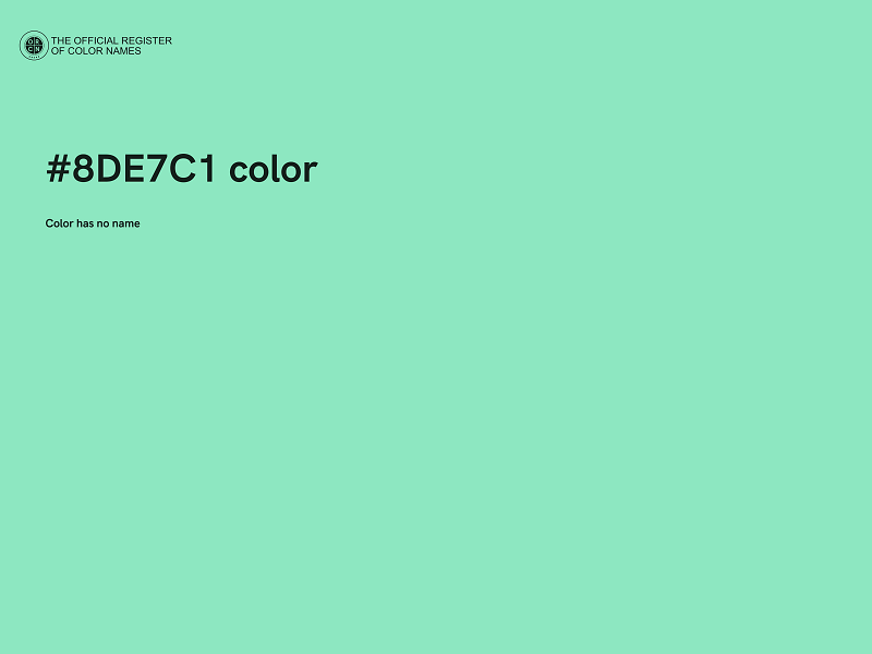 #8DE7C1 color image