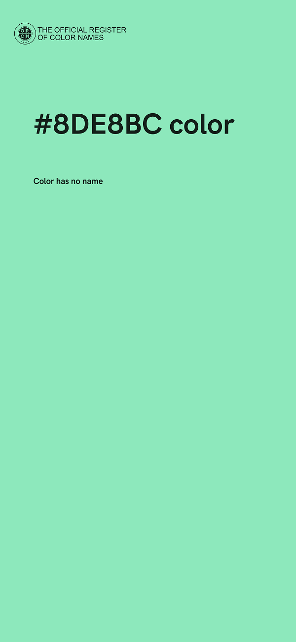 #8DE8BC color image