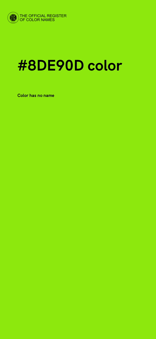 #8DE90D color image