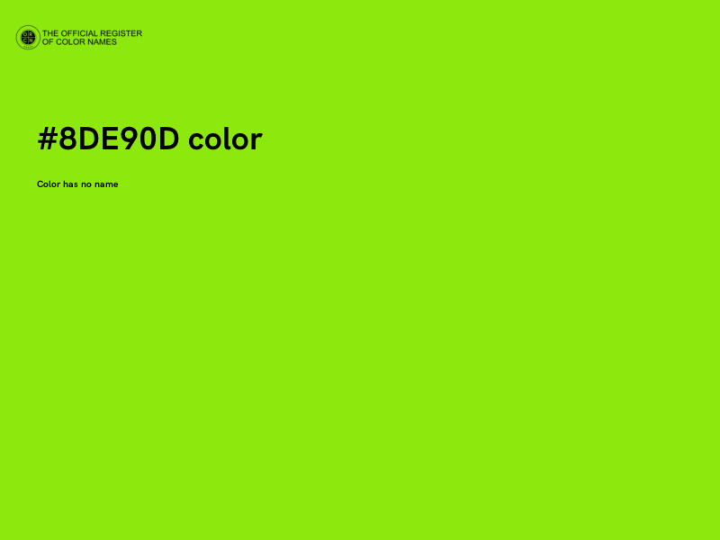 #8DE90D color image