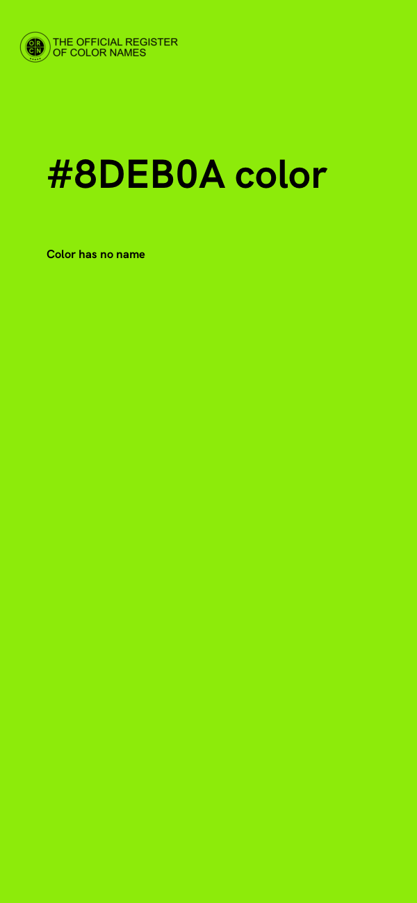 #8DEB0A color image