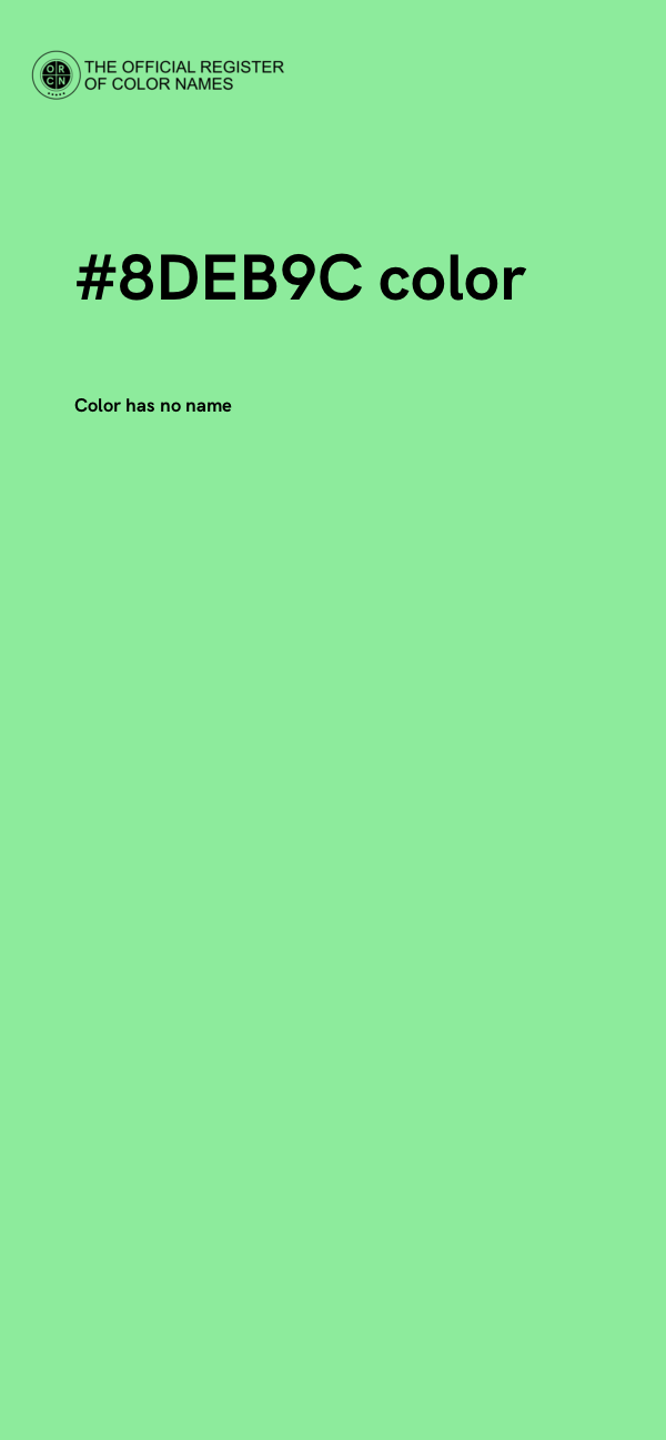 #8DEB9C color image