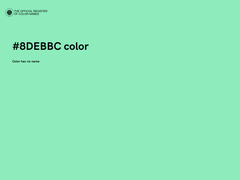 #8DEBBC color image