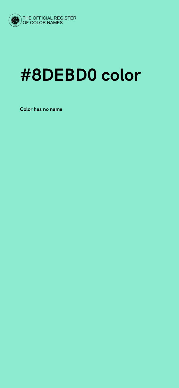 #8DEBD0 color image