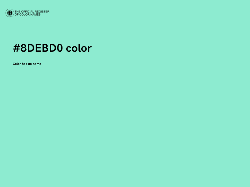 #8DEBD0 color image