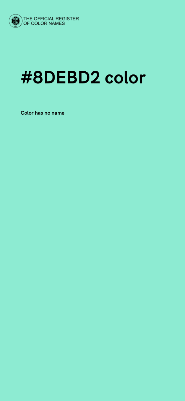 #8DEBD2 color image
