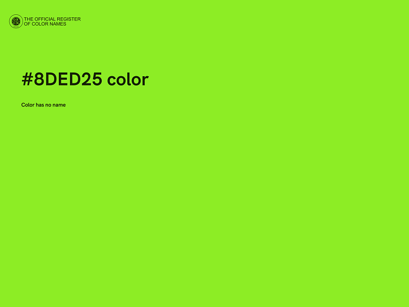 #8DED25 color image