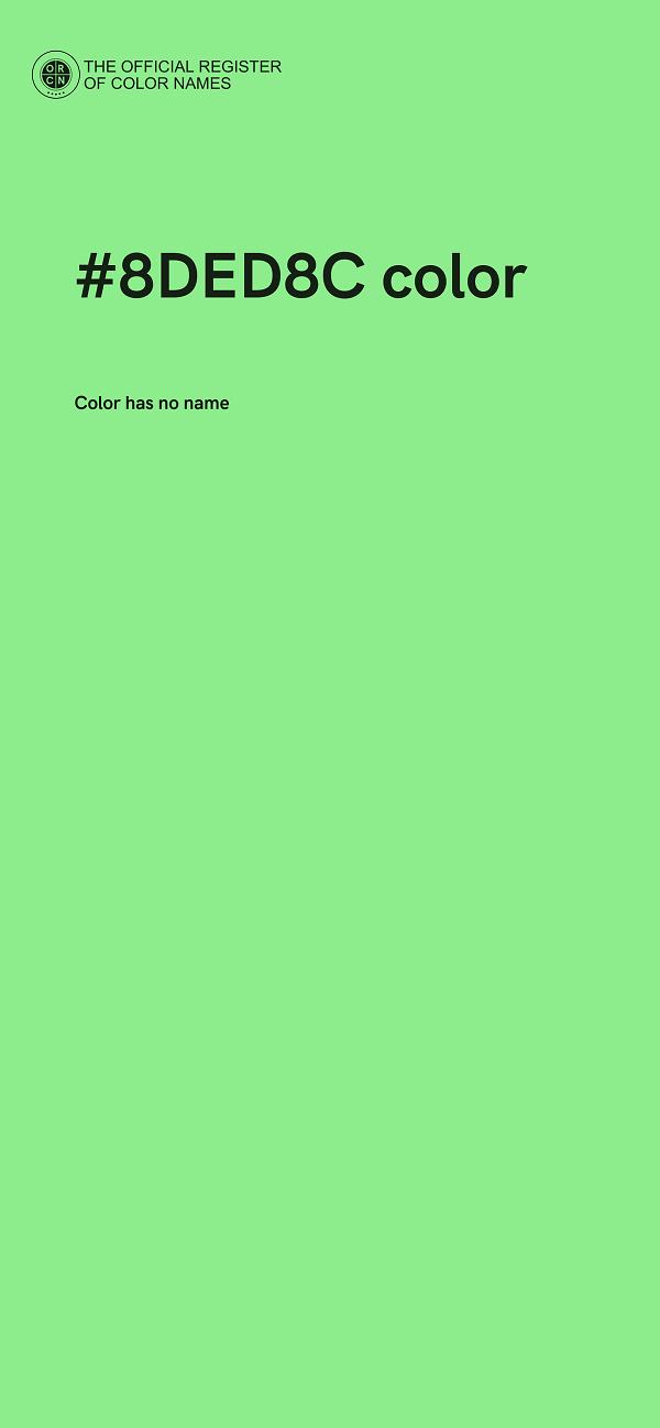 #8DED8C color image