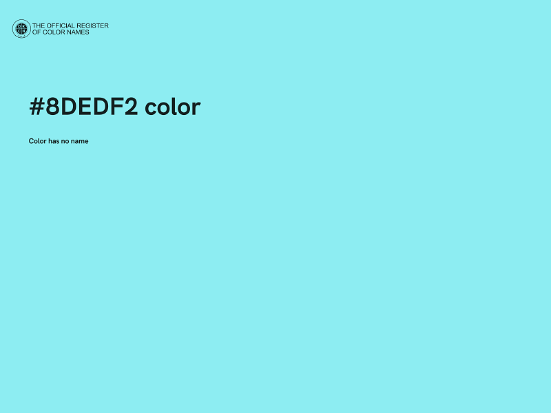 #8DEDF2 color image