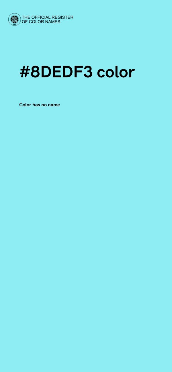 #8DEDF3 color image