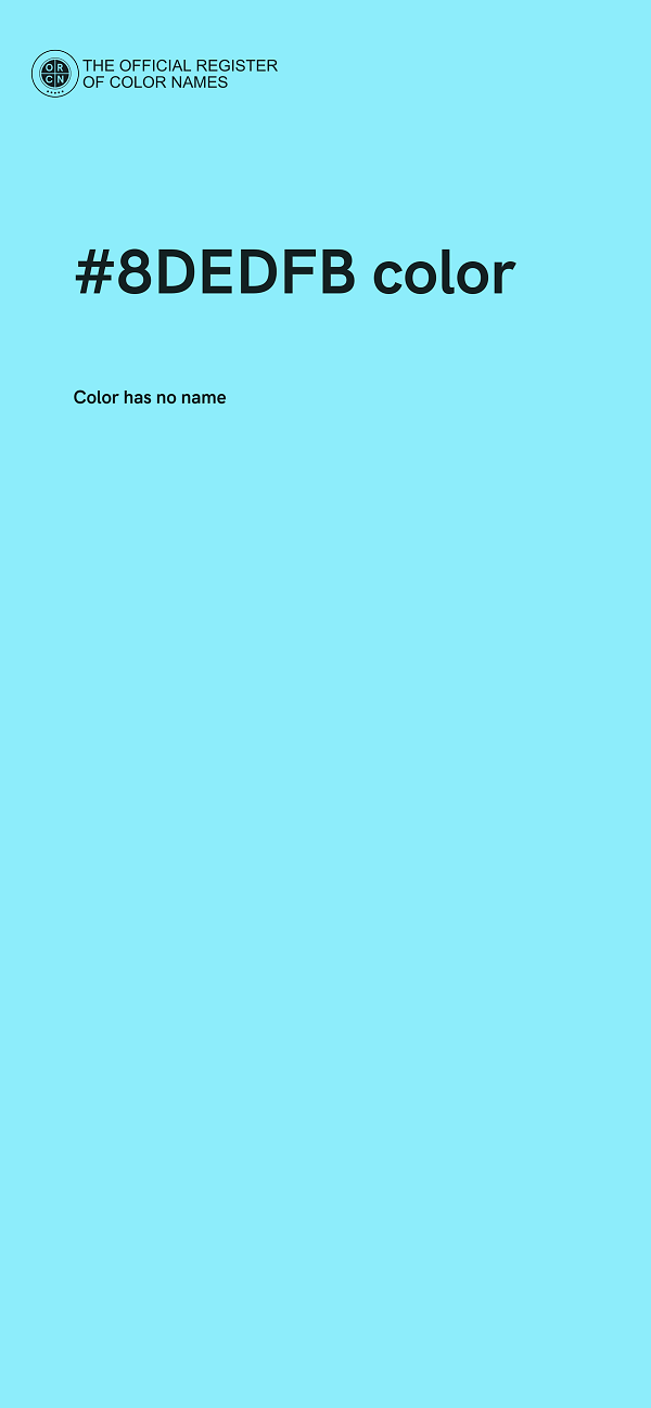 #8DEDFB color image