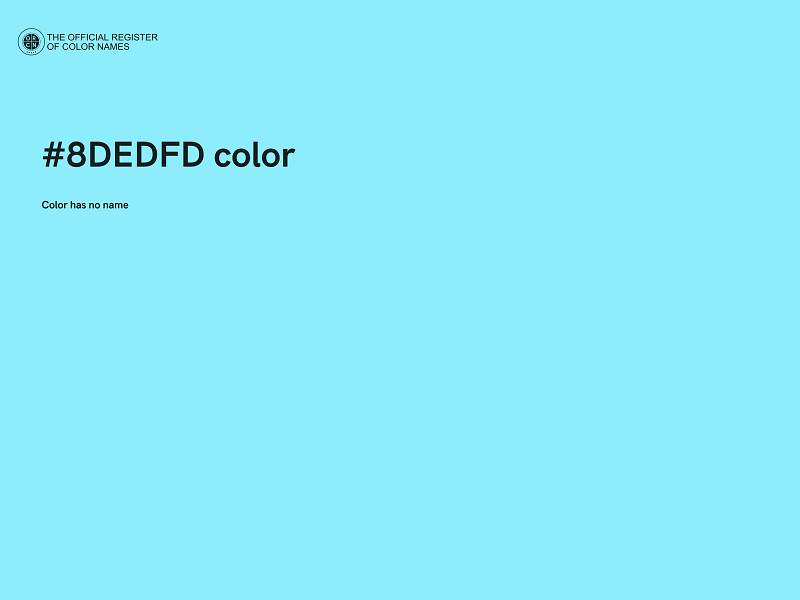 #8DEDFD color image