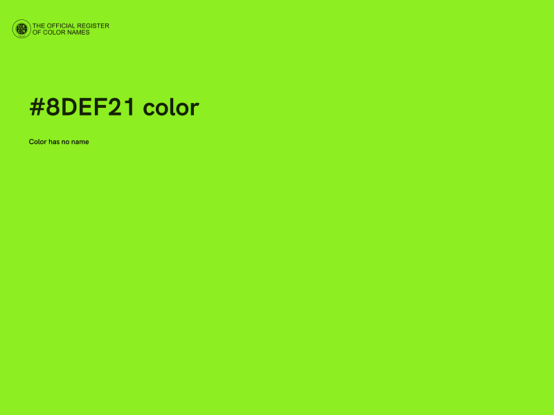 #8DEF21 color image