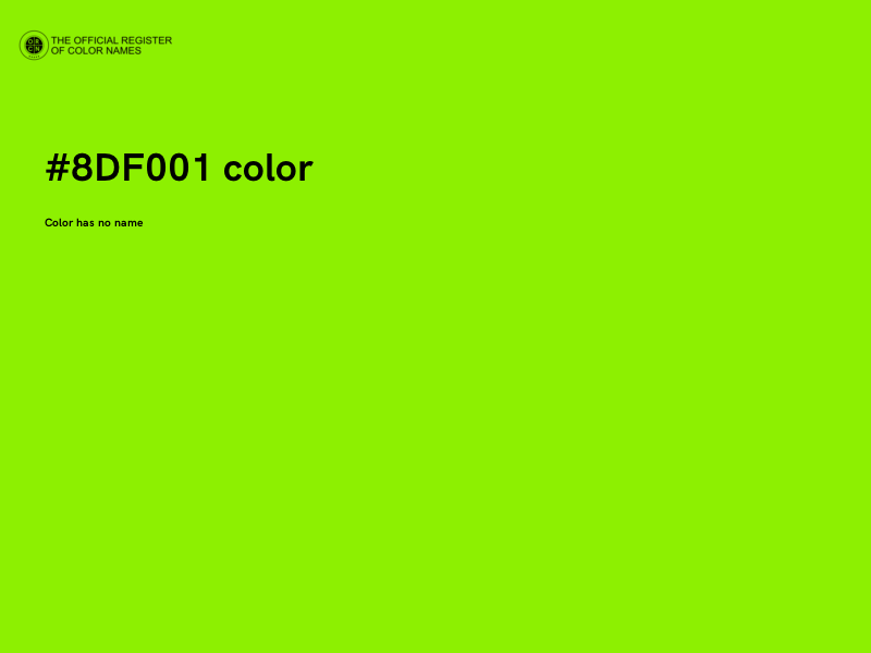 #8DF001 color image