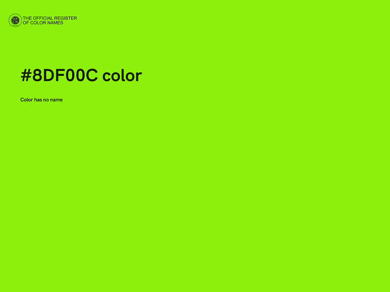 #8DF00C color image