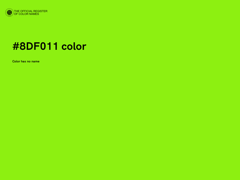 #8DF011 color image