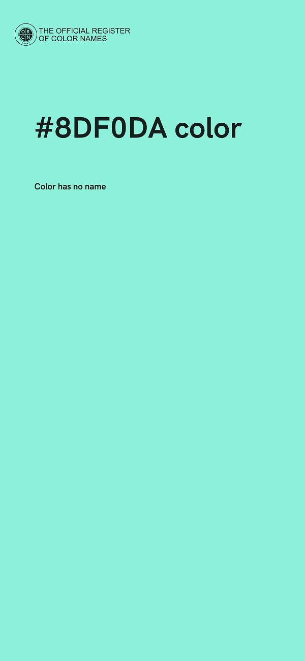 #8DF0DA color image