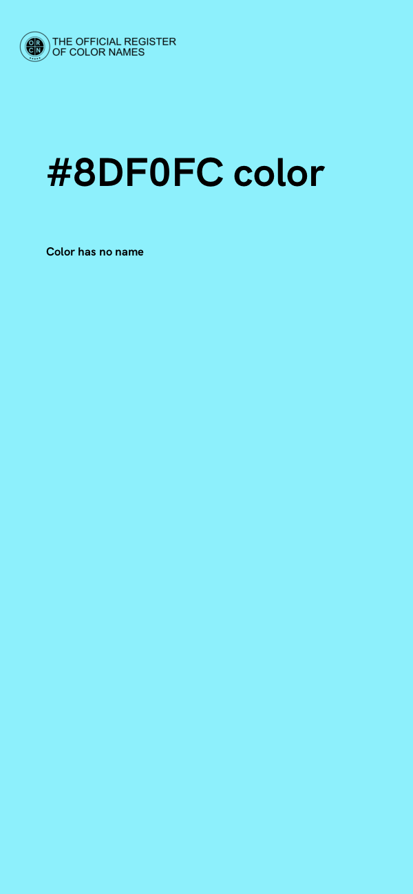 #8DF0FC color image