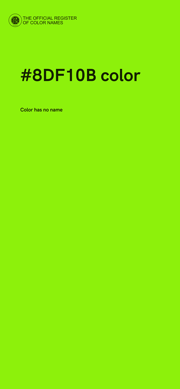 #8DF10B color image